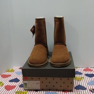Kemi Bella Short Chestnut Short Boot Size 9 KB#3